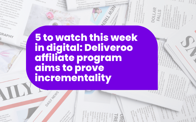 Deliveroo affiliate program