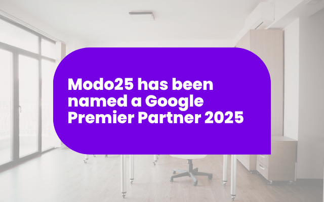 Modo25 has been named a Google Premier Partner 2025