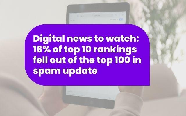 Digital News to Watch Spam Rankings Update