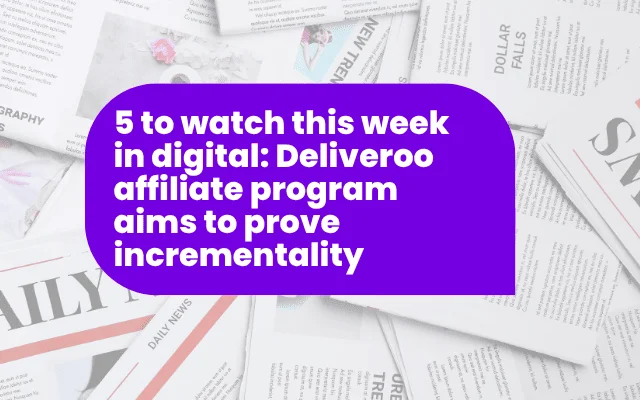 Deliveroo affiliate program