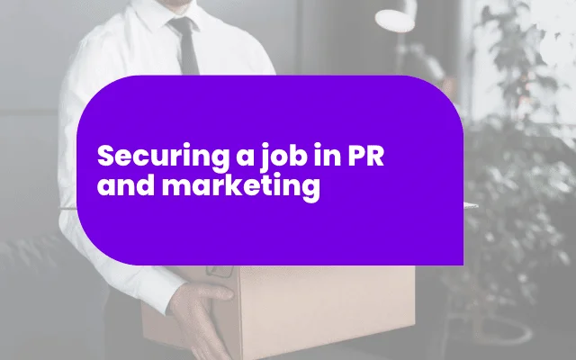 Man holding a box, symbolizing inhousing trends disrupting PR and marketing agency jobs.