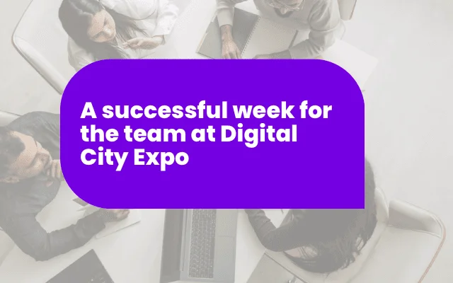 Team celebrates a successful week at Digital City Expo, highlighting ad awareness and industry engagement.