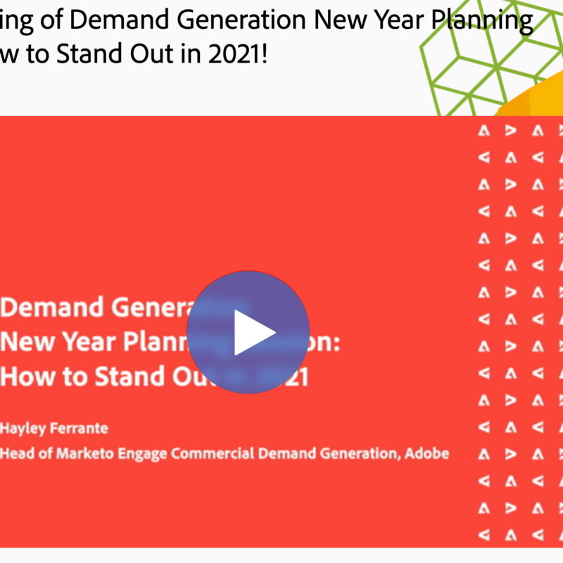 Hayley Ferrante's webinar, ‘How to Stand Out in 2021'
