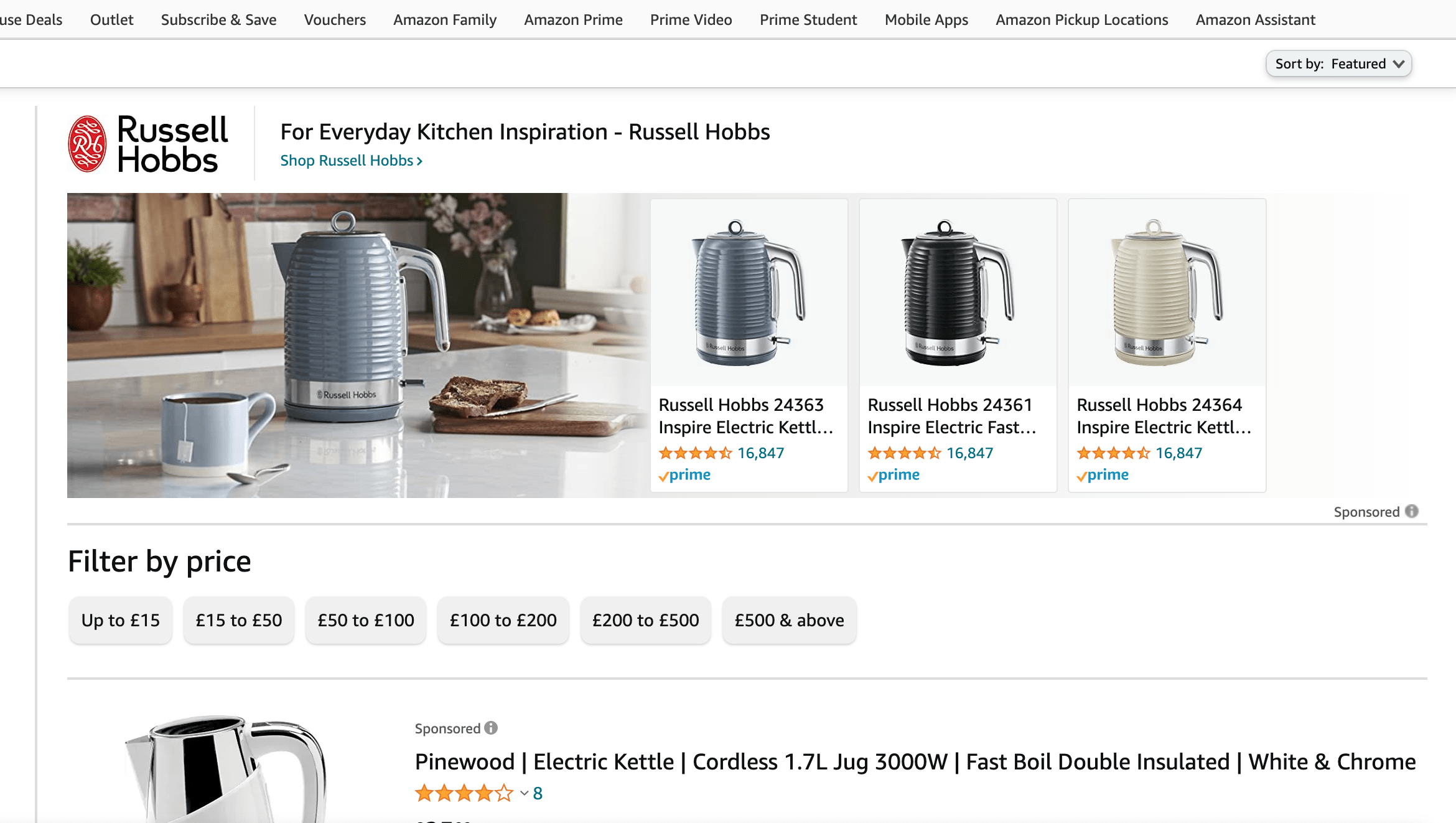 Amazon sponsored brands ad